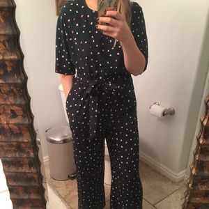 Monki emerald green jumpsuit